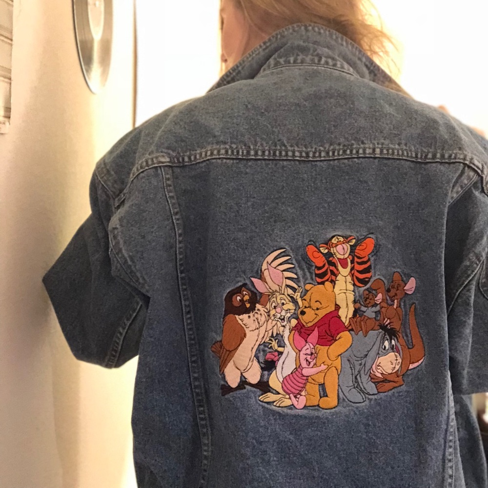 Vintage Winne the Pooh Denim Jacket - Picture 1 of 2